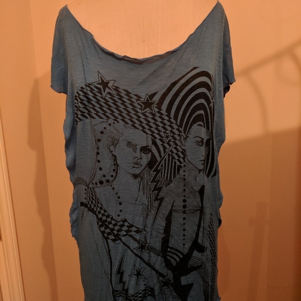 Drape fashion top